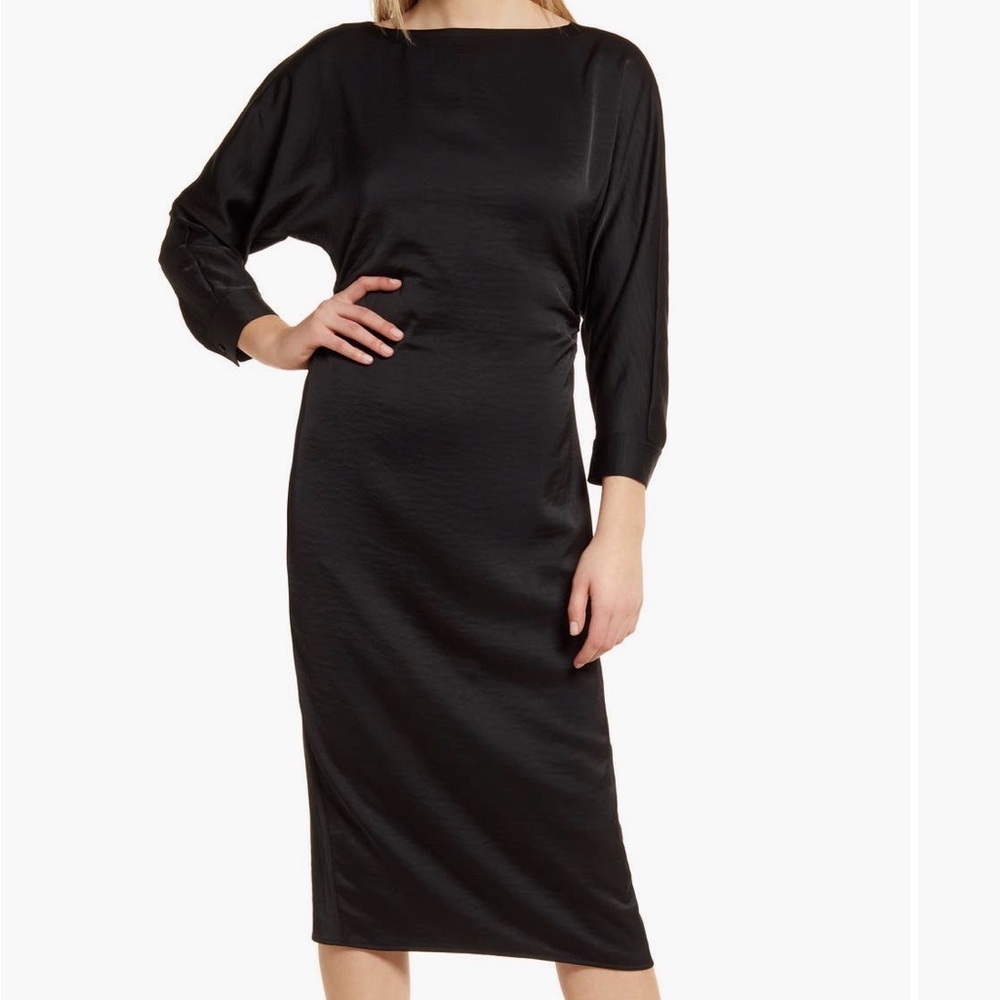 Halogen Black Long Sleeve Dress